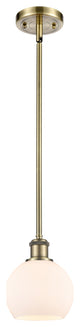 Innovations Lighting 516-1S-AB-G121-6-LED Athens 1 Light 6" Mini Pendant