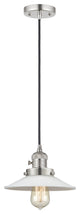 Innovations 201CSW-PN-G1 Halophane 1 Light Pendant, Switch, Polished Nickel