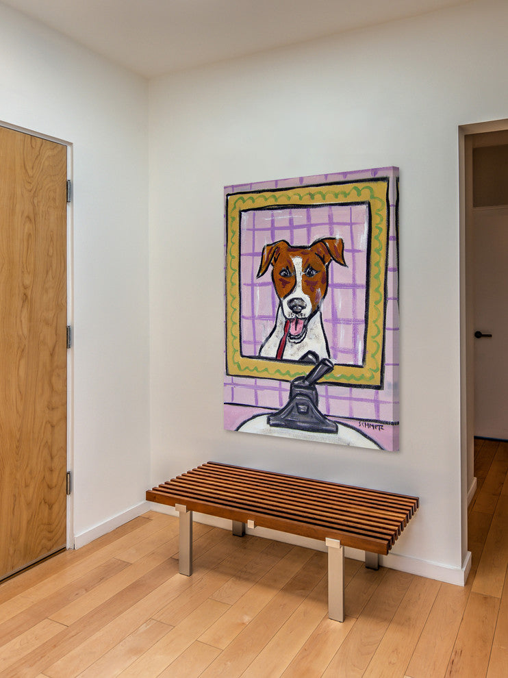 "JRT Teeth" Painting Print on Wrapped Canvas, 12"x18"