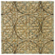 Lalasa Wall Hanging (Aged Cream with Pale Blue, Gold & Black) - 24x24