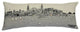 25" White Charleston Daylight Skyline Lumbar Decorative Pillow
