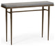 Wick 42" Console Table, Bronze Finish, Maple Grey Accents