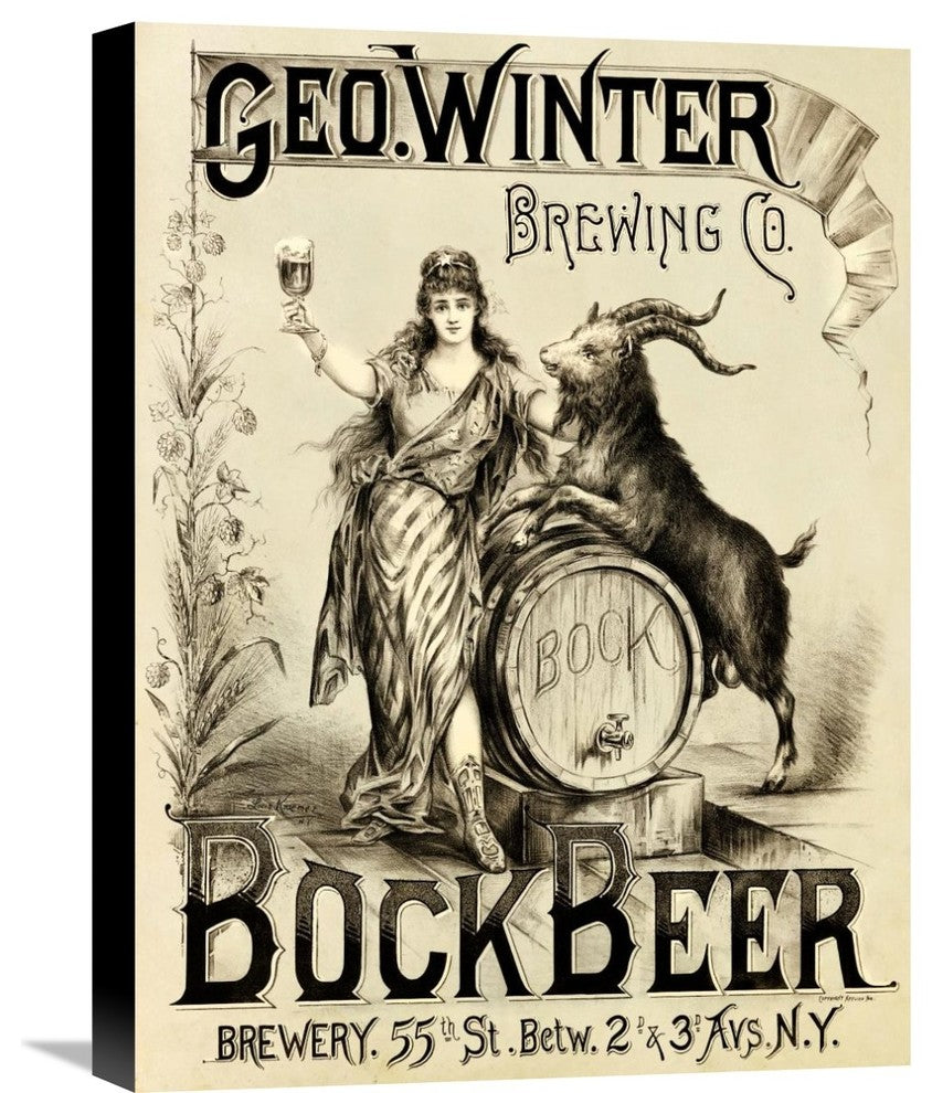 "George Winter Brewing Company" Canvas Giclee by Vintage Booze Labels, 17"x22"