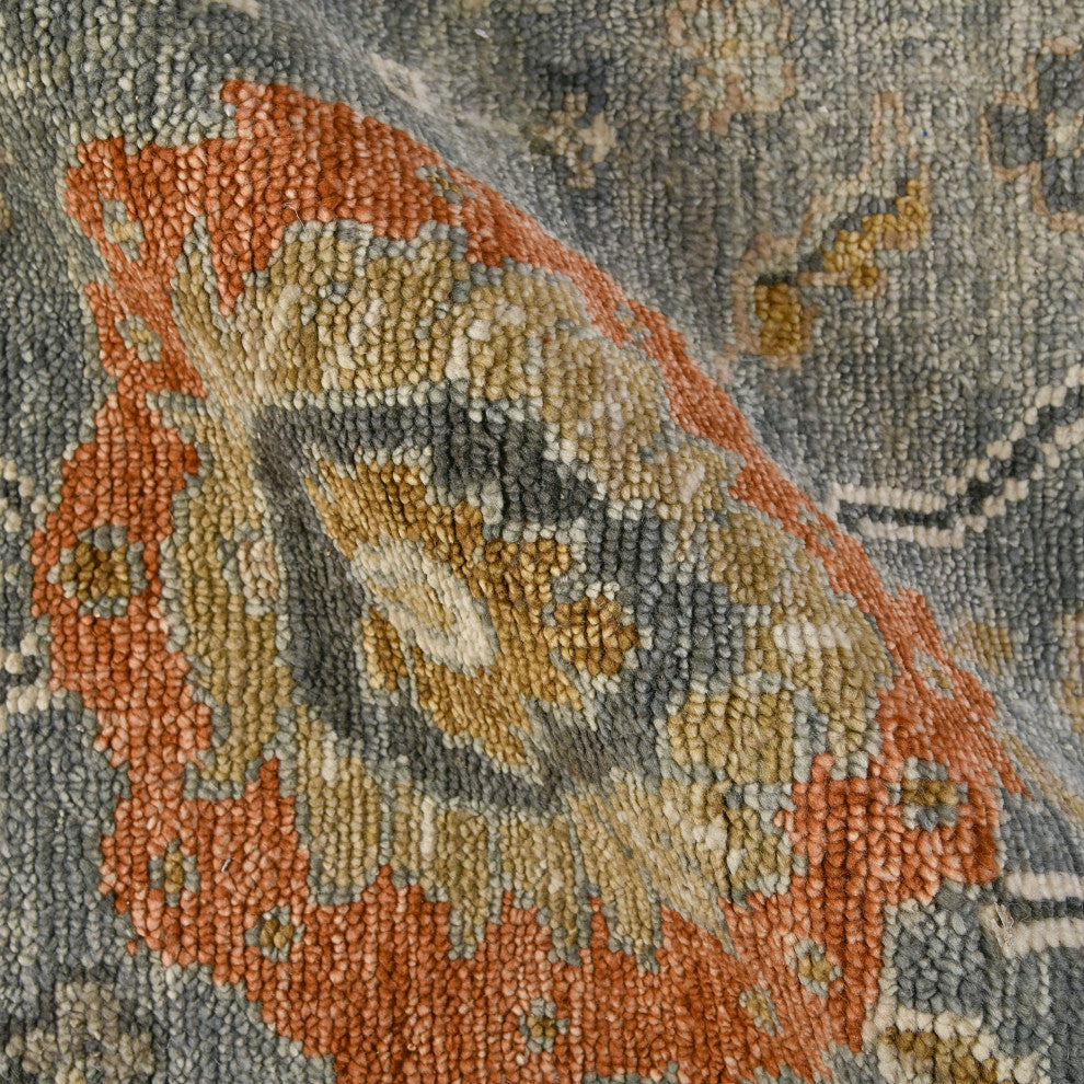 Willow Nancy Area Rug, Gray, 8' x 10', Floral