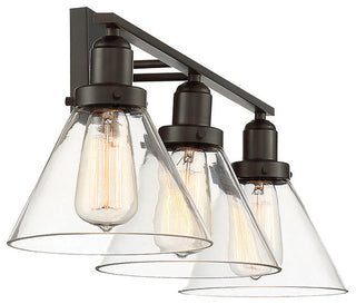 3 Light Bath Bar, English Bronze