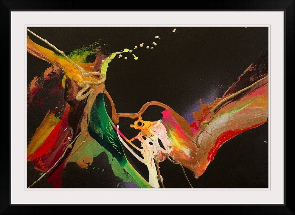 "Zoom 2" Black Framed Art Print, 44"x32"x1"