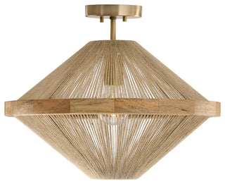 Capital Lighting 252812 Maya 20"W Semi-Flush Ceiling Fixture / - Matte Brass