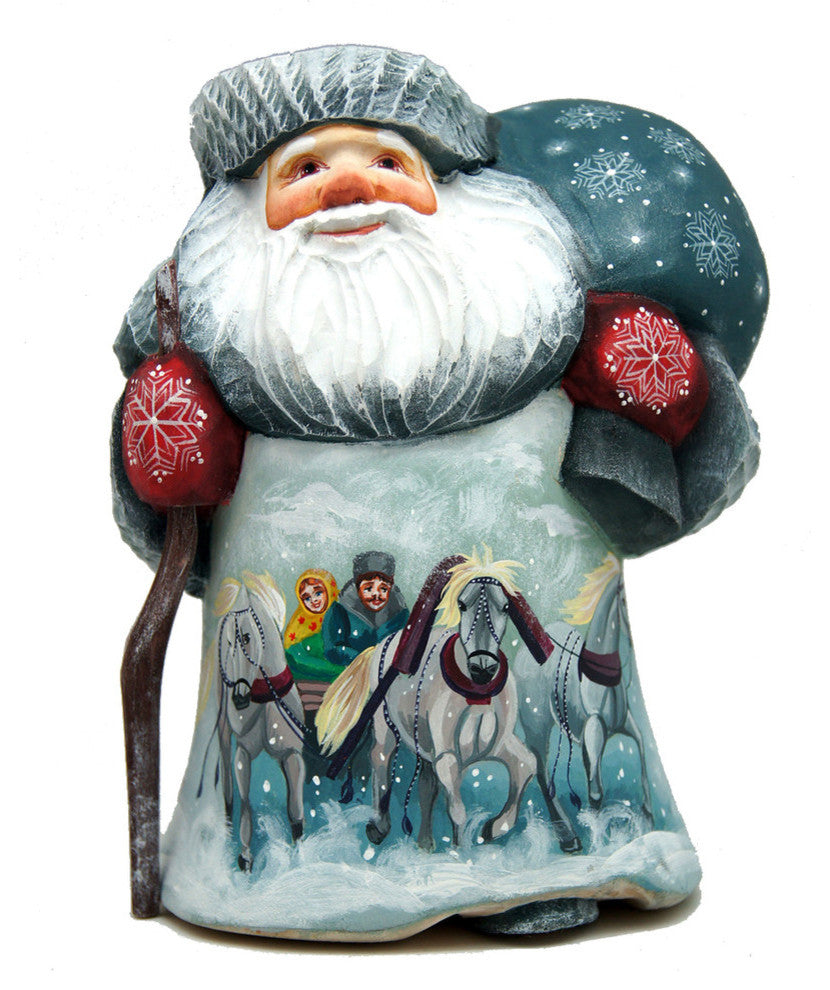Dr Zhivago Santa Wood Carved