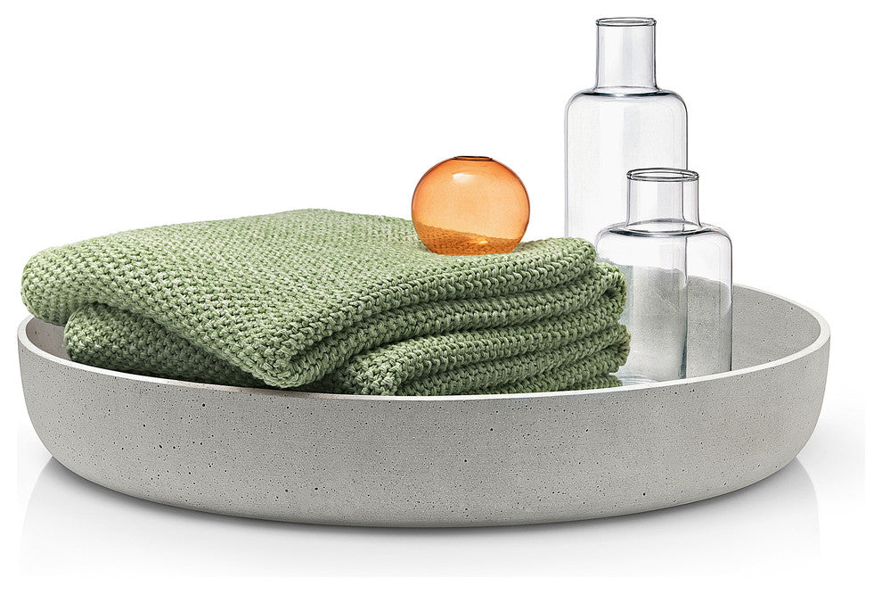 Moon Polystone Decorative Bowl, Large