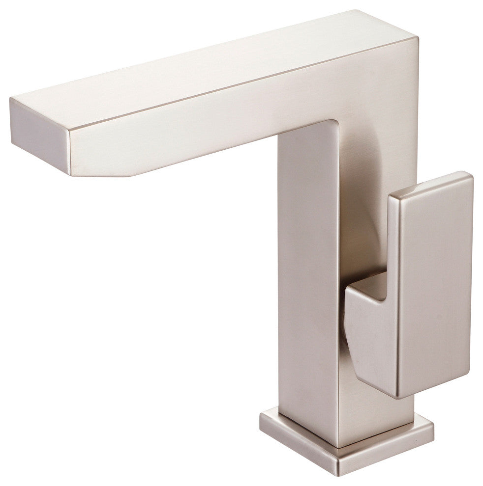 Mod Single Handle Bathroom Faucet, Pvd Brushed Nickel