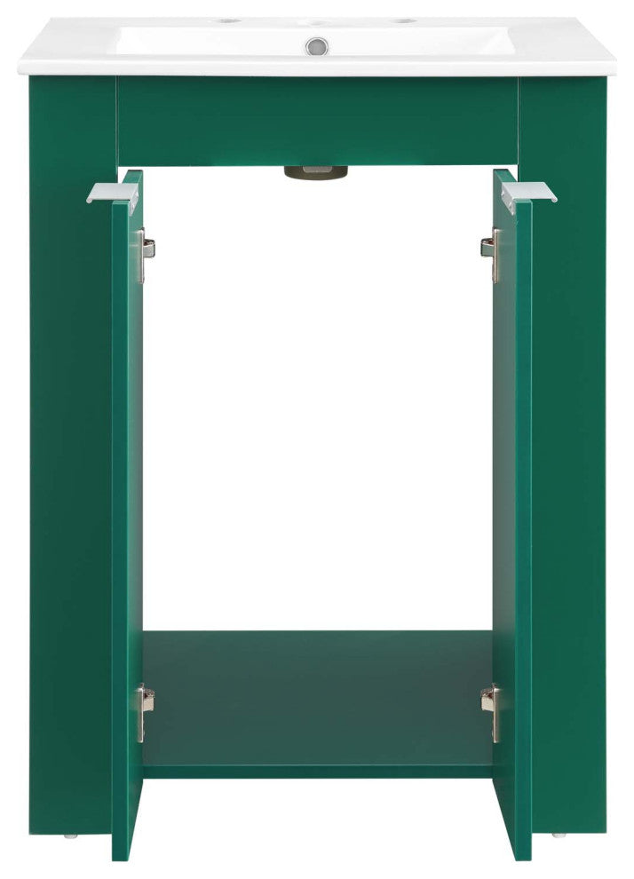 Maybelle 24" Bathroom Vanity-Green White
