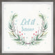 "Let It Snow Wreath" Framed Painting Print, 32x32