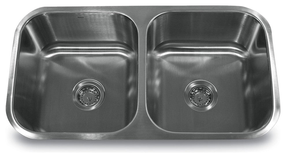 Nantucket NS5050 32 3/4" 18G Stainless Steel Double Bowl Kitchen Sink