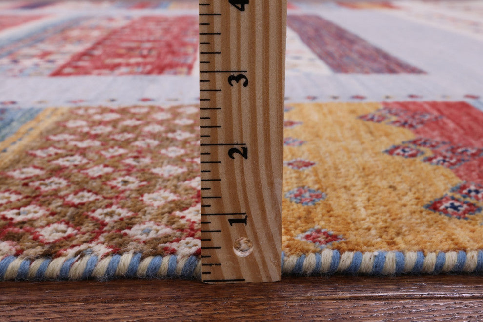 Tribal Persian Gabbeh Handmade Rug 5' 5" X 7' 10" Q10710