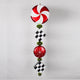 Vickerman 45" Red and Black Check Jumbo Finial