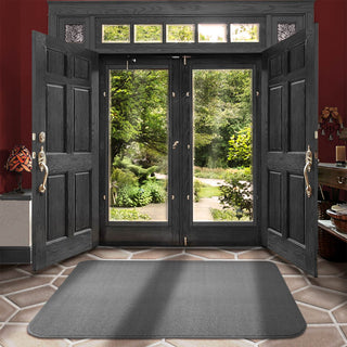 Skid-Resistant Area Rug Gray, 2'x3'