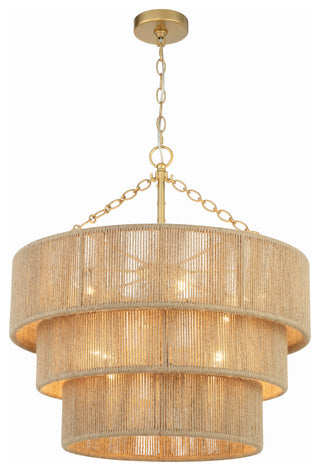 Crystorama Shyla 10 Light Soft Gold Chandelier