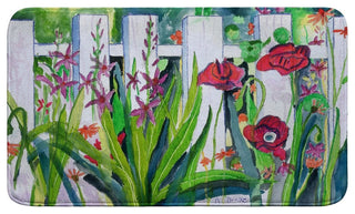 Fence & Flowers Bath Mat 18x30