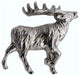Walking Elk Right Facing Cabinet knob, Nickel