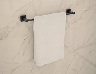Duro 18 inch Towel Bar with Mounting Hardware, Matte Black