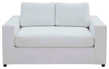 Avendale Velvet Loveseat, Dove White