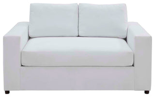 Avendale Velvet Loveseat, Dove White