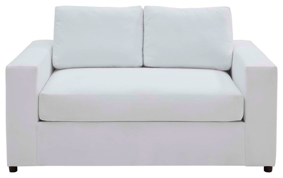 Avendale Velvet Loveseat, Dove White