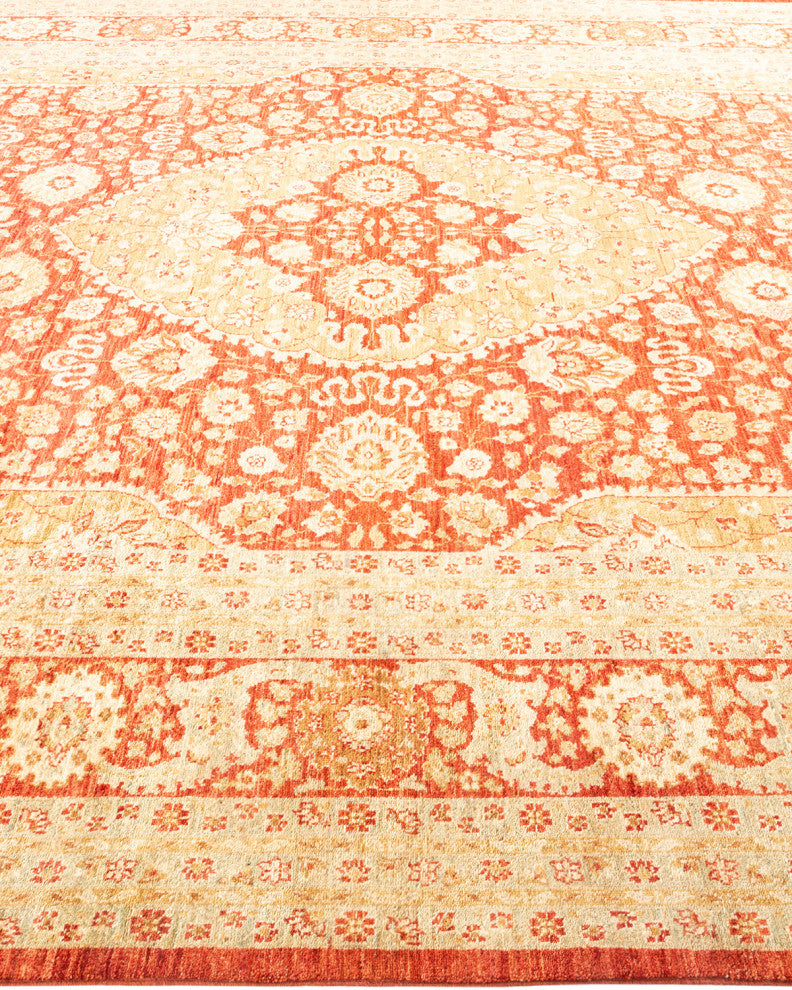 Mogul, One-of-a-Kind Hand-Knotted Area Rug Orange, 8'4"x11'4"
