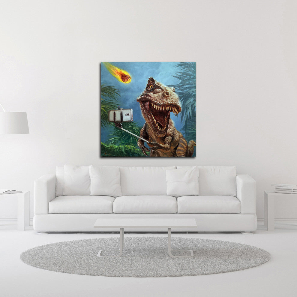 Last Selfie by Lucia Heffernan, Print on Canvas, 30"x30"
