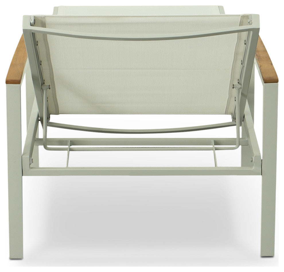 Braylee Reclining Chaise Lounge, Natural White