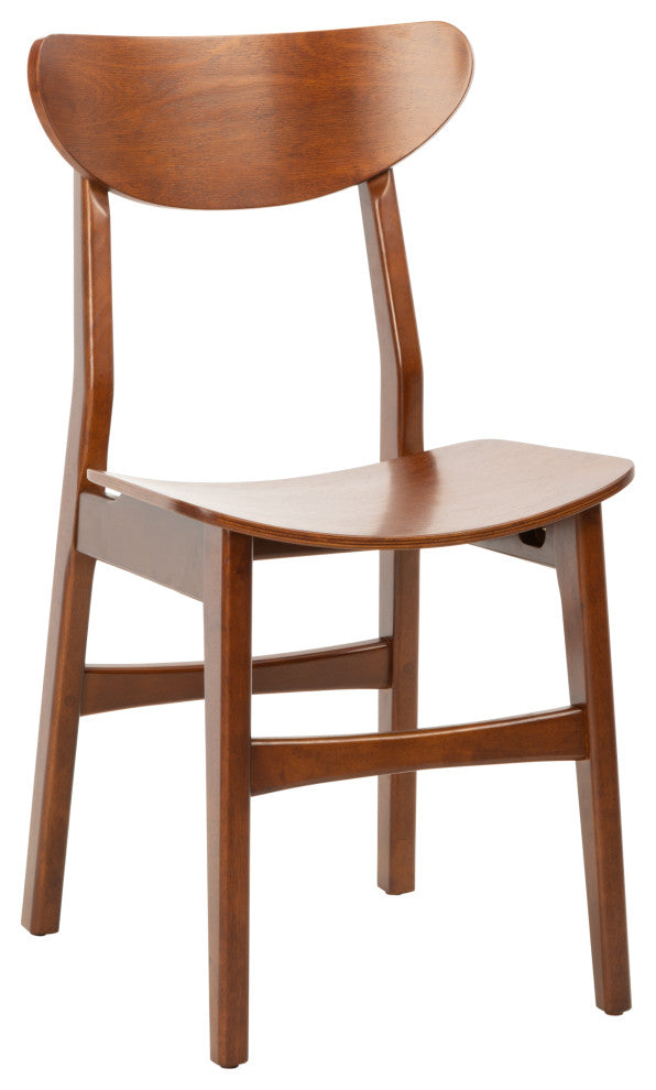 Safavieh Lucca Retro Dining Chair, Set of 2, Walnut