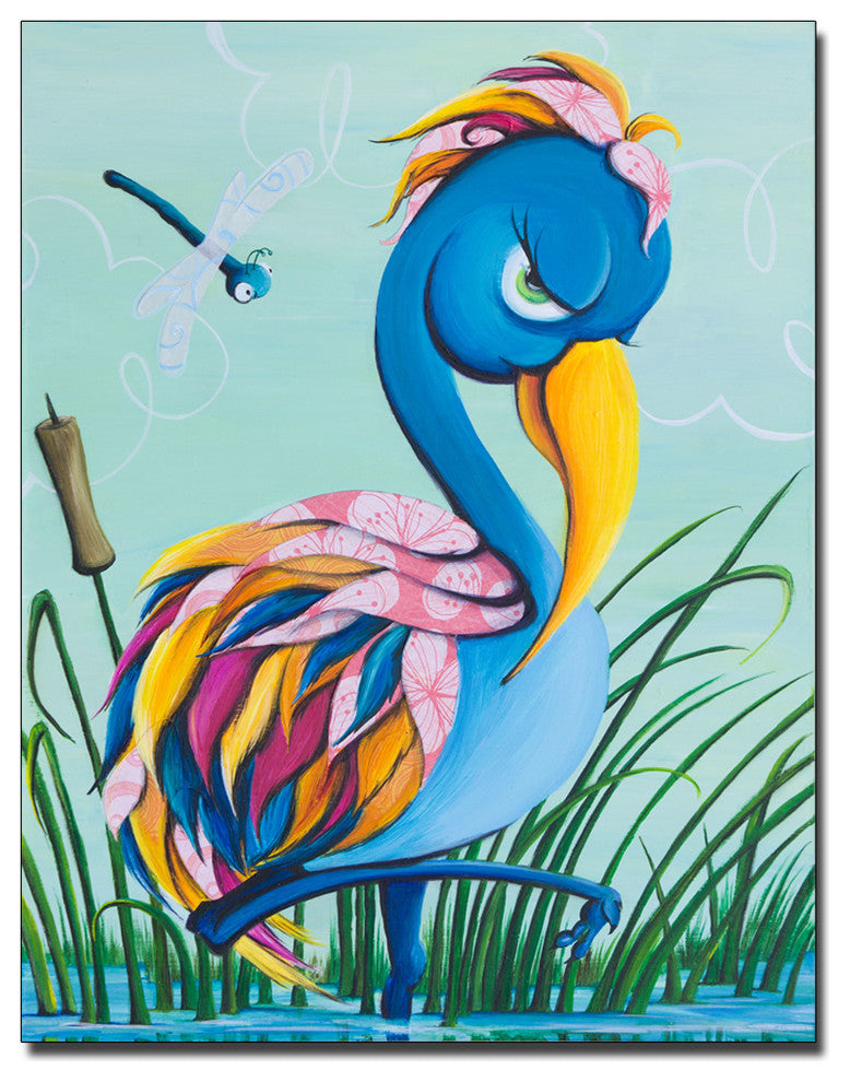 'Showbird' Canvas Art by Sylvia Masek