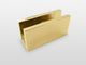 78"x94.5" Frameless 3 Panel Inline Shower Door, Polished Brass
