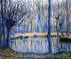 Theodore Earl Butler The Epte Giverny, 20"x25" Wall Decal Print