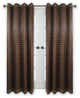 Versailles Bamboo Wood Curtain Panel With Grommets, 48"x84" Walnut