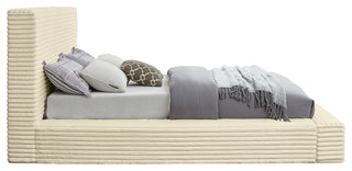 Dexter Upholstered Bed, Cream, Queen, Corduroy Fabric