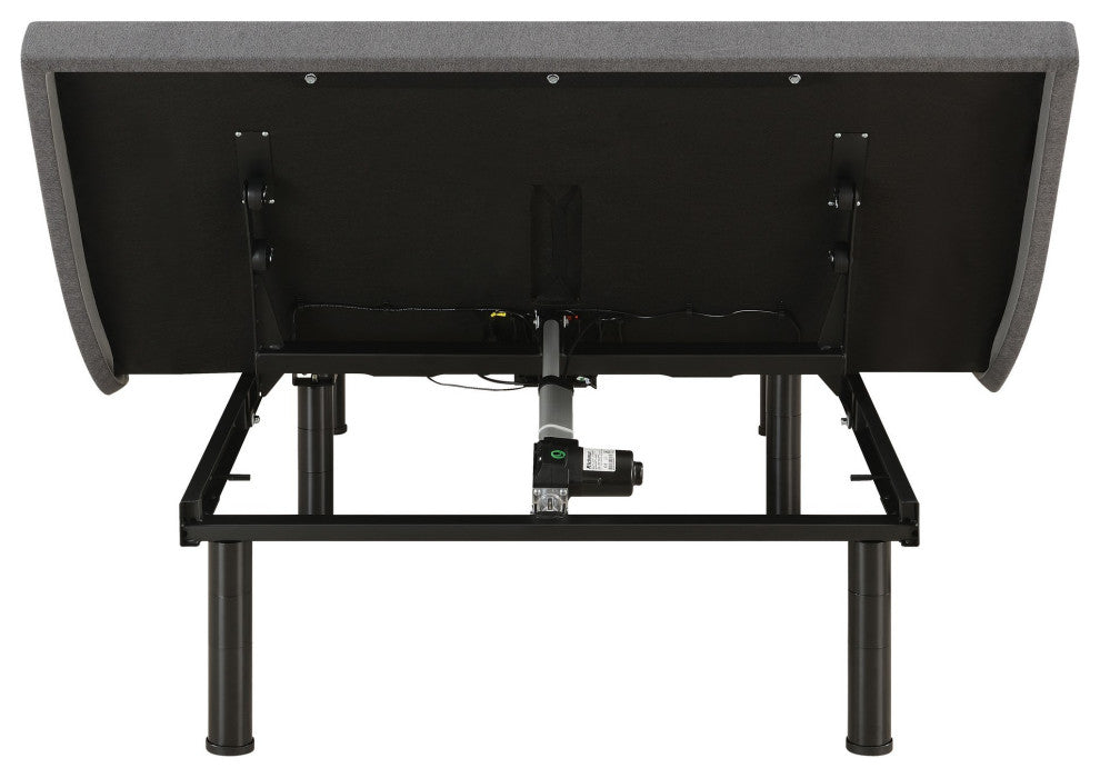Benzara BM283024 Adjustable King Bed Base, Wireless Remote Head Foot Incline
