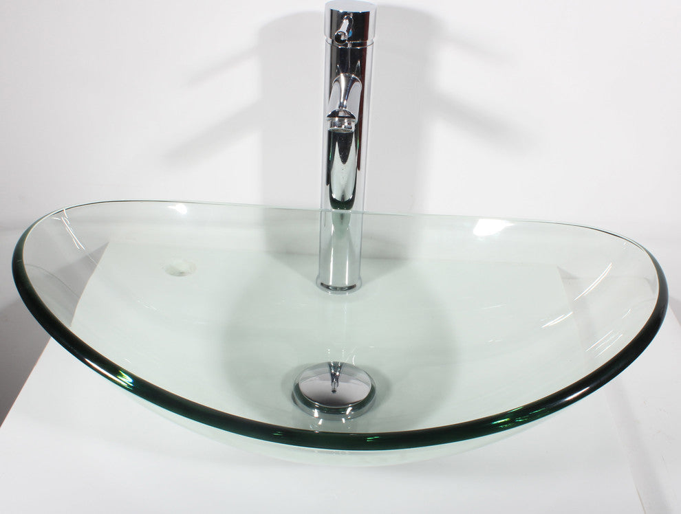 Glass Vessel Sink wit Faucet