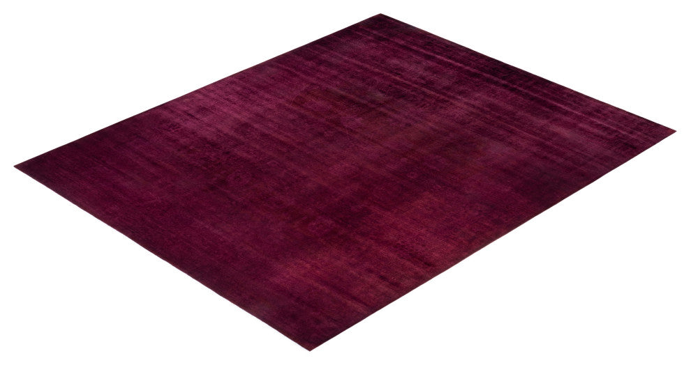 Fine Vibrance, One-of-a-Kind Handmade Area Rug Purple, 15'1"x12'3"
