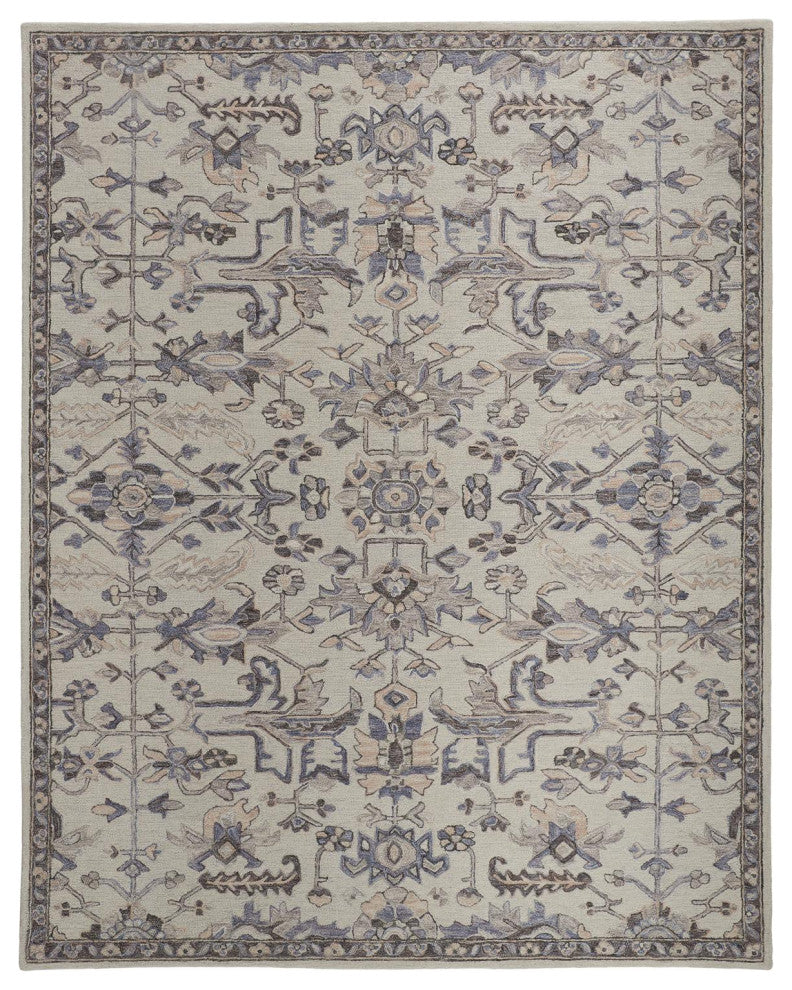 Weave & Wander Faris Ivory/Gray 2'x3' Hand Tufted Area Rug