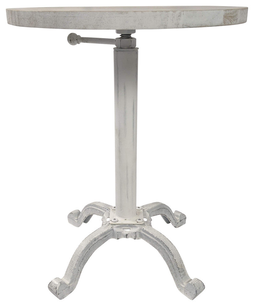 Colton Adj Vintage Table, Whitewash