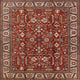 Ahgly Company Indoor Square Mid-Century Modern Area Rugs, 6' Square