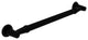 16" Reeded Grab Bar, Matte Black