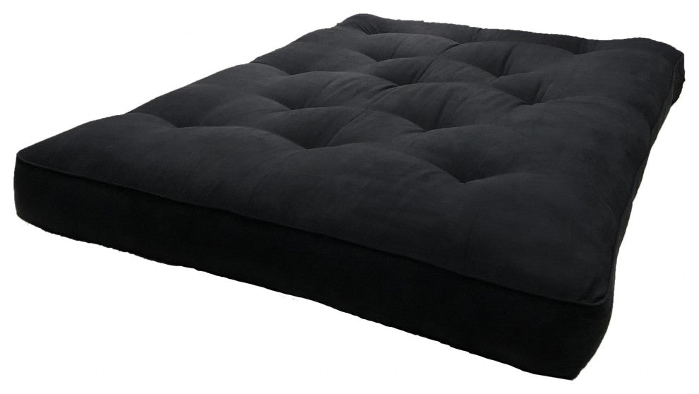 8" Black Double Poly Full Futon Mattress