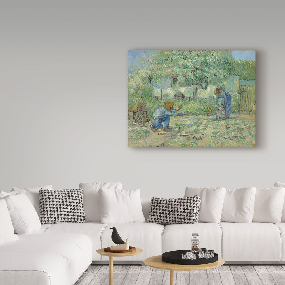 Vincent Van Gogh 'First Steps After Millet' Canvas Art, 32"x24"