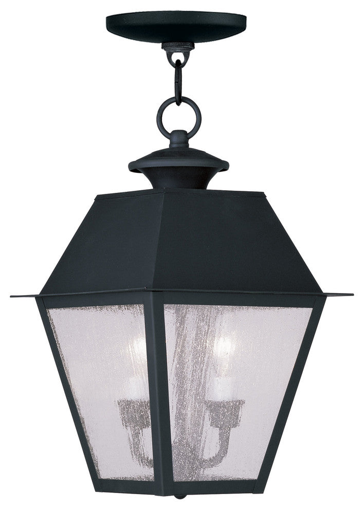Mansfield Outdoor Chain-Hang Light, Black