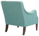 Madison Park Qwen Button Tufted Chair, Teal