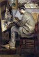 Pierre Auguste Renoir Frederic Bazille Painting -The Heron- Gallery Wrap Canvas