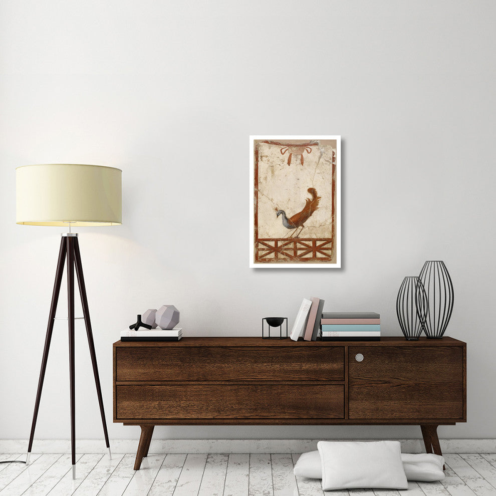 "Wall Fragment with a Peacock" Print 1st Century Roman Artisan, 22"x32"