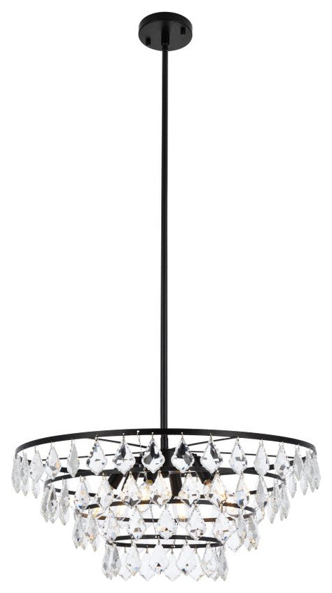 Evan 24" Pendant, Black